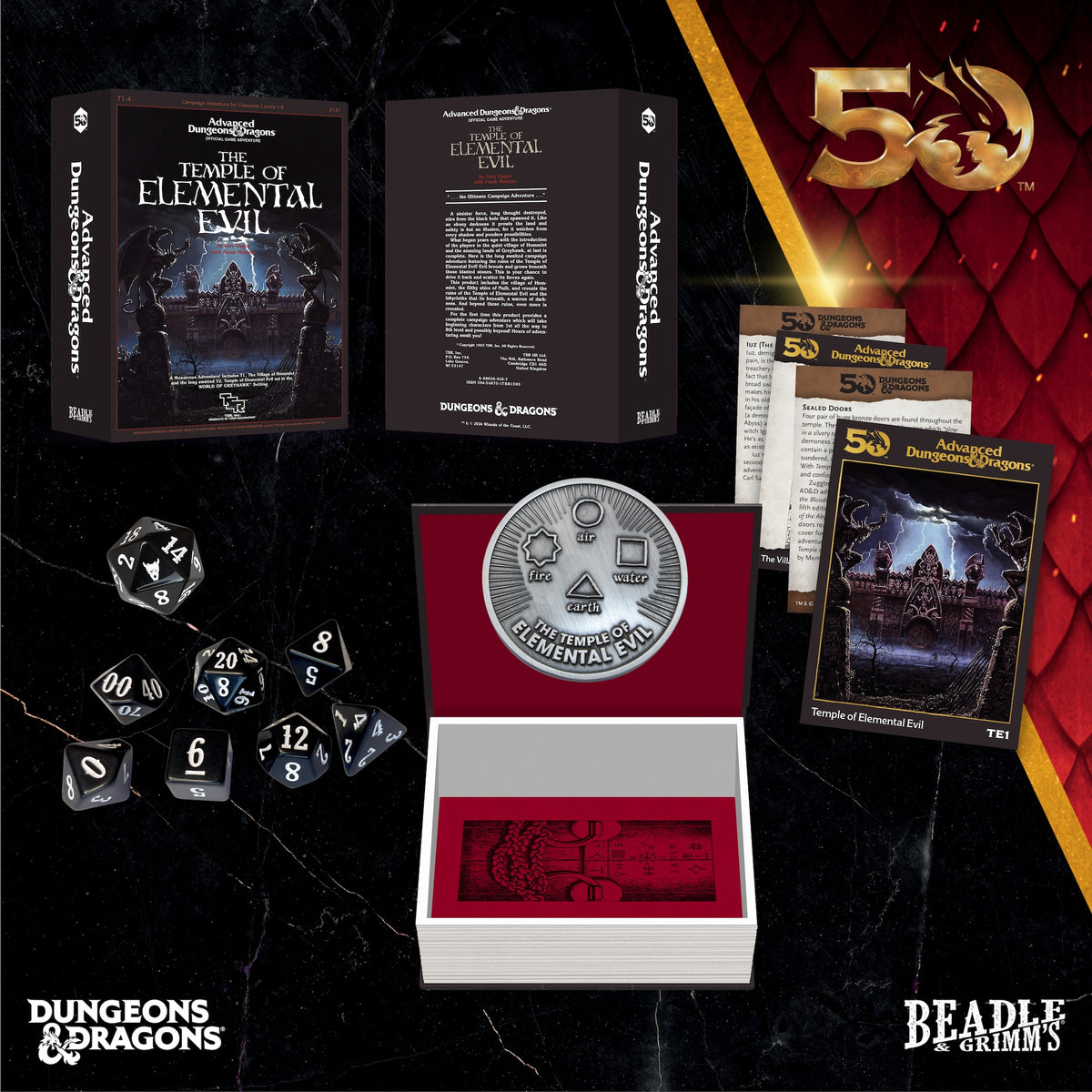 Beadle & Grimm's Classic Module Collection The Temple of Elemental Evil Dice &