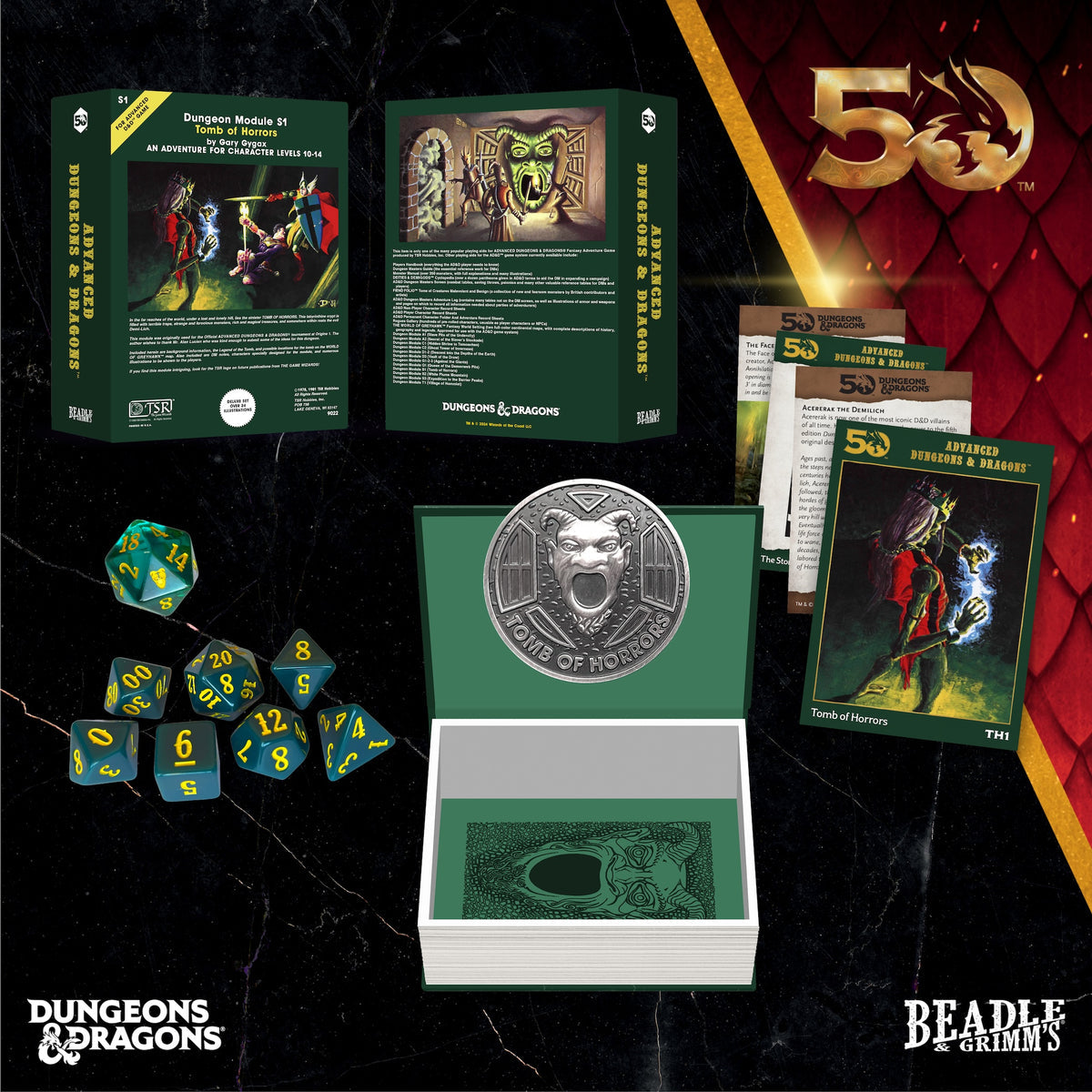 Beadle & Grimm's Classic Module Collection Tomb of Horrors Dice & Accessories