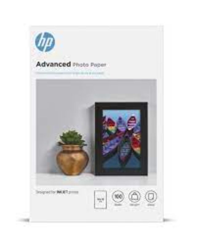 HP Advanced 10x15cm Glossy 250gsm Photo Paper - 100 Sheets