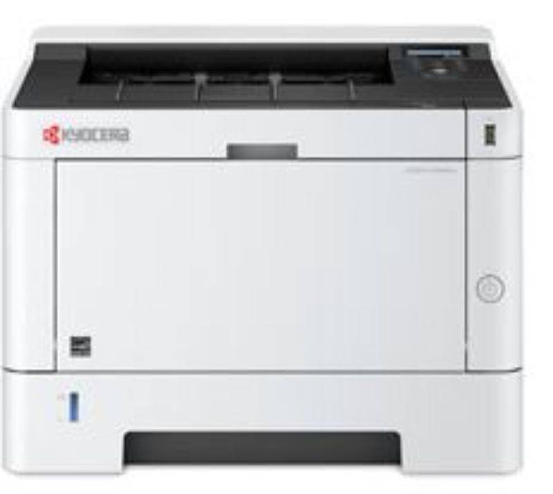 Kyocera ECOSYS P2235dn monochrome laser printer, 35ppm speed, duplex printing, 850 sheet capacity, reliable and efficient office solution.