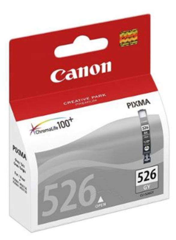 Canon CLI526GY Grey Ink Cartridge for precise, smudge-resistant prints, compatible with select Canon printers.