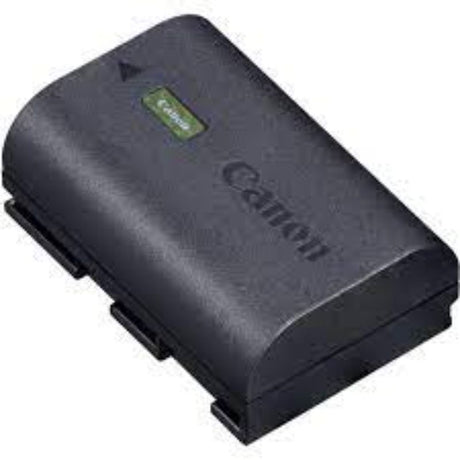 Canon LP-E6NH Battery Pack for EOS R, a high-capacity lithium-ion battery for extended photography sessions.