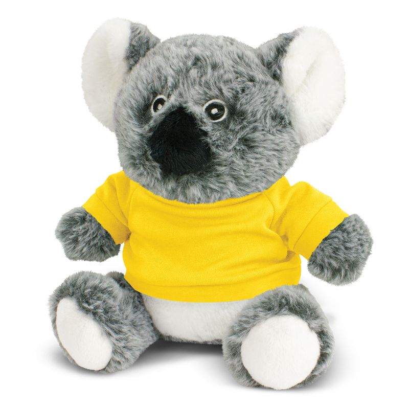 Koala Plush Toy - Yellow (Set of 6)