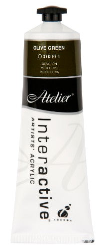 Acrylic Paint - Atelier 80ml Olive Green