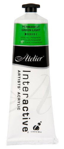 Acrylic Paint - Atelier 80ml Permanent Green Light