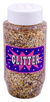 Gold confetti glitter in a 250ml jar, perfect for crafts, party decor, and festive celebrations. Non-toxic and versatile.