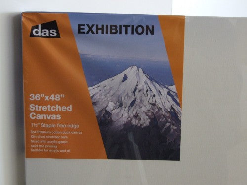 Premium 36x48 inch Das Exhibition canvas, made from natural cotton, ideal for vibrant oil and acrylic paintings.