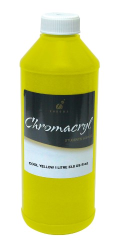 Acrylic Paint - Chromacryl 1lit Cool Yellow (Process Yel