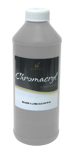 Acrylic Paint - Chromacryl 1lit Silver