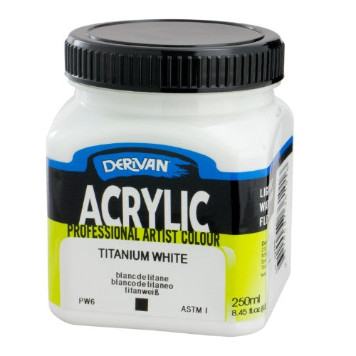 Acrylic Paint - Derivan Acrylic 25oml Titanium White