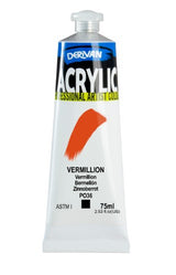 Acrylic Paint - Derivan Acrylic 75ml Vermillion