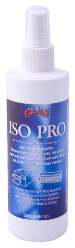 Isopropyl alcohol cleaner in a 250ml bottle, ideal for fast, effective cleaning and sanitizing various surfaces.