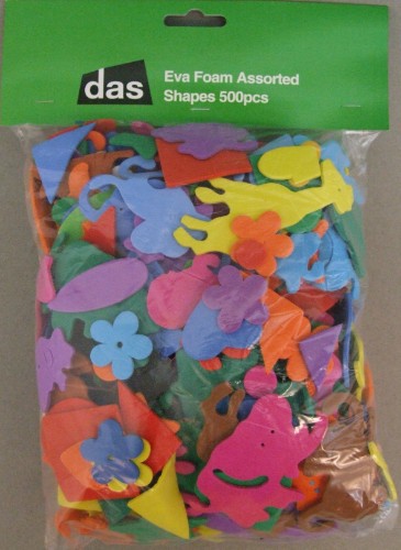 Craft - Eva Foam Assorted Shapes 500pcs