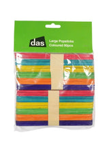 Craft - Large Popsticks Coloured 80pc