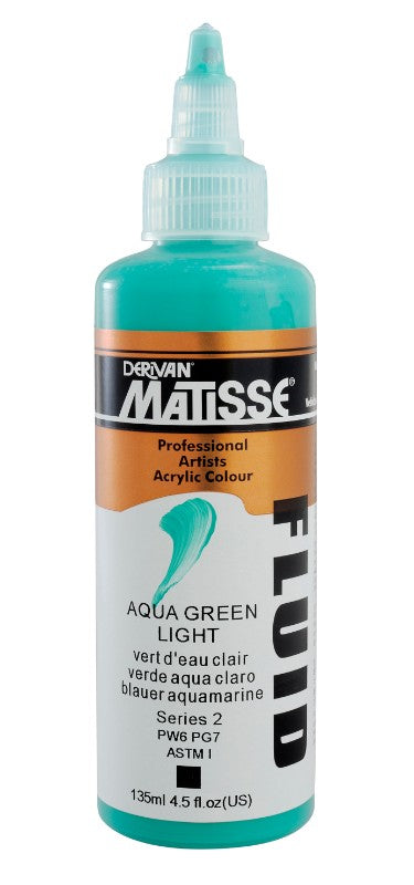 Acrylic Paint - Matisse Fluid 135ml Aqua Green Light