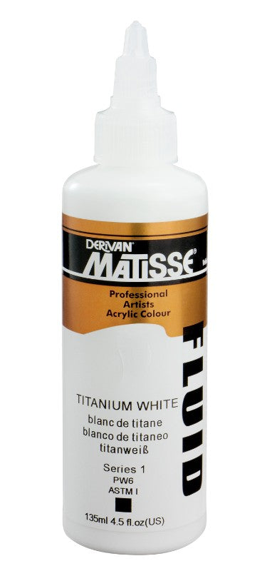 Acrylic Paint - Matisse Fluid 135ml Titanium White