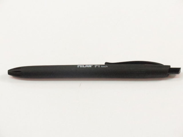 Milan P1 Touch Ballpen in black, featuring a smooth finish and German ink for elegant and consistent writing.