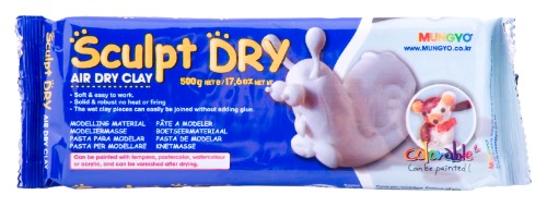 Mungyo Sculpt Dry Clay 500g White