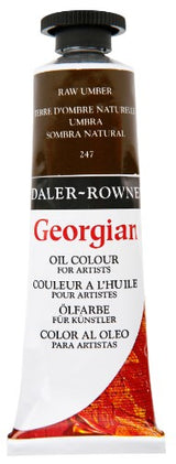 Rown Georg Oils 38ml Raw Umber oil paint, rich earthy tone for versatile applications and professional-grade results.