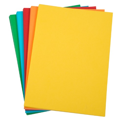 A4 160gsm vibrant colored paper pack of 250 sheets, ideal for presentations, crafts, and double-sided printing.