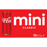 Coca Cola Soft Drink  250ml cans 15pack