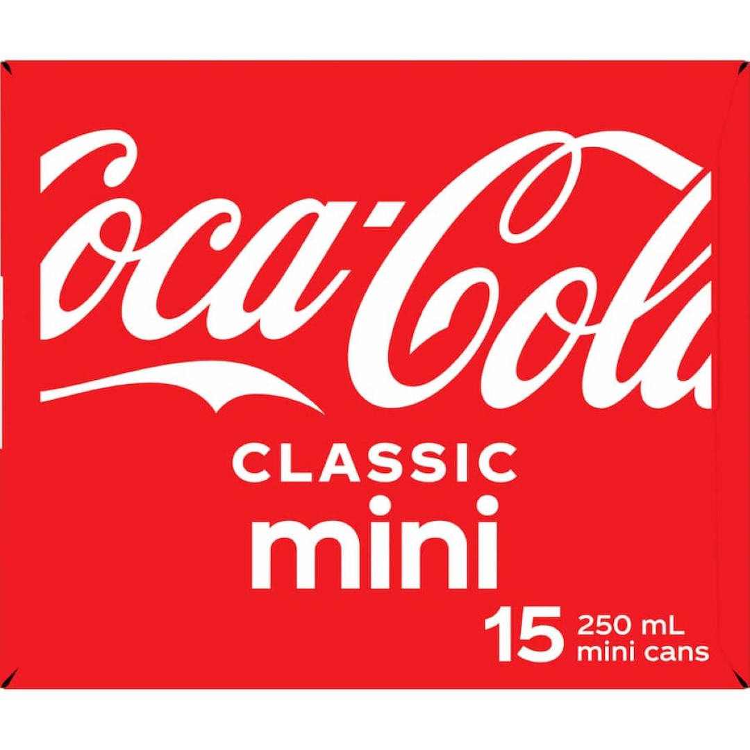 Coca Cola Soft Drink  250ml cans 15pack