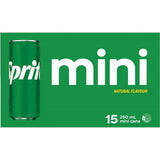 Sprite Lemonade Lemon Lime 250ml cans 15pack