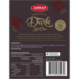 Rich Jarrah Hot Chocolate Dark with 42% cocoa, 98% sugar-free, and only 65 calories for a creamy, guilt-free treat.