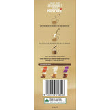 Nescafe Cafe Menu Flat White coffee sachets in a 26-pack, offering smooth, creamy coffee with convenient preparation.