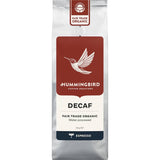 Decaf espresso grind coffee with rich flavors of chocolate and malt, ethically sourced and fresh in a 200g package.