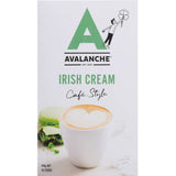 Richly flavored Avalanche Coffee Irish Cream blend, featuring smooth Irish cream notes and premium sustainable coffee beans.