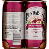 Bundaberg Passionfruit Soft Drink in a mini can, offering bold, refreshing tropical flavor crafted in Australia.