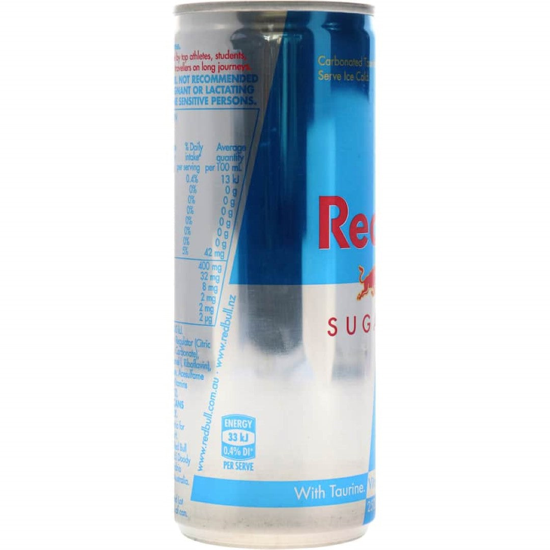 Red Bull Energy Drink Sugar Free Single can 250mL