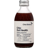 Chia Sisters Blueberry Fruit Drink promoting gut health with natural ingredients, antioxidants, and fiber.