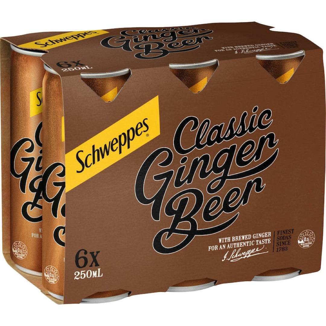 Schweppes Ginger Beer  Can 6x250mL