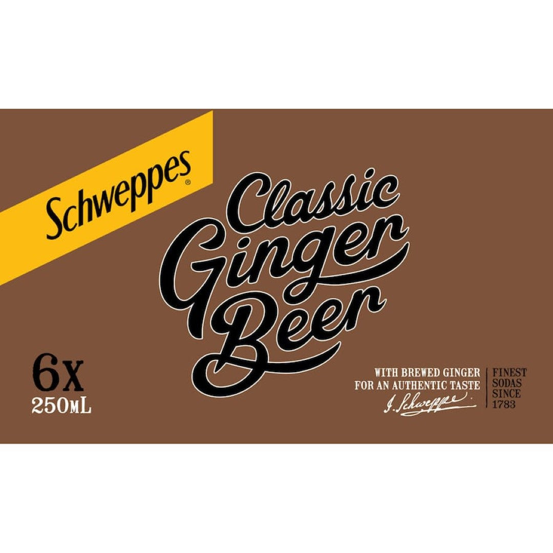 Schweppes Ginger Beer  Can 6x250mL