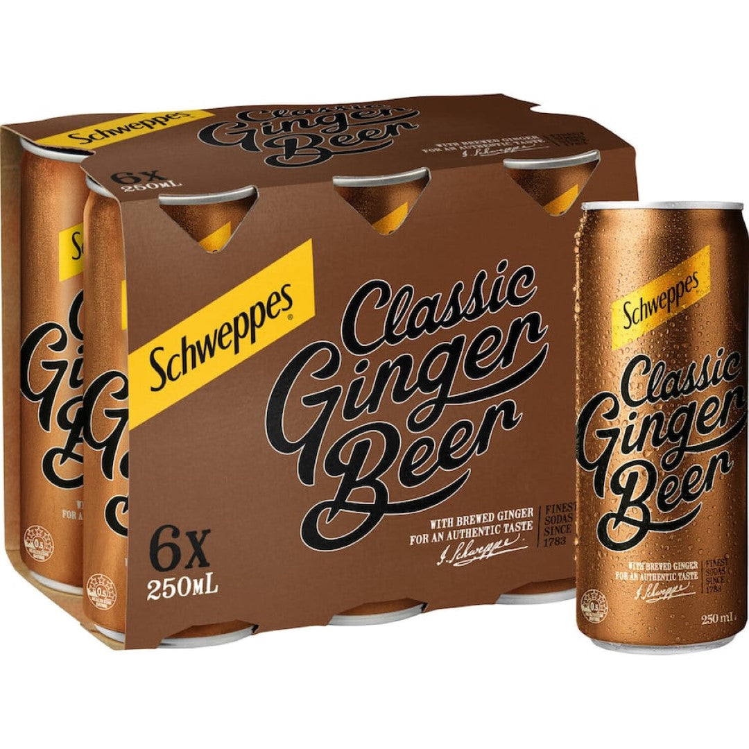 Schweppes Ginger Beer  Can 6x250mL