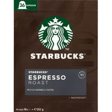 Starbucks Espresso Roast capsules for Nespresso, delivering rich flavors and smooth taste for a premium home coffee experience.