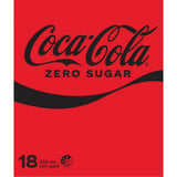 Coca Cola Soft Drink Zero Sugar 330ml cans 18pack
