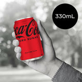 Coca Cola Soft Drink Zero Sugar 330ml cans 18pack