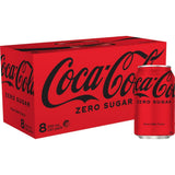 Coca Cola Soft Drink Zero Sugar 330ml cans 8pack