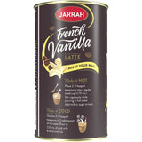 Jarrah Coffee Mix French Vanilla: Instant, creamy coffee with rich vanilla flavor, 98% fat-free, no sugar or milk required.