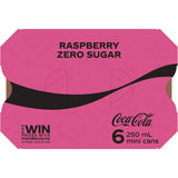 Coca Cola Raspberry Zero Sugar, blending classic cola flavor with fruity raspberry, sugar-free refreshment for guilt-free enjoyment.