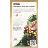 Nescafe Cafe Menu Cappuccino sachets, 10 pack, featuring strong flavors and creamy froth for a cafe-style coffee experience.