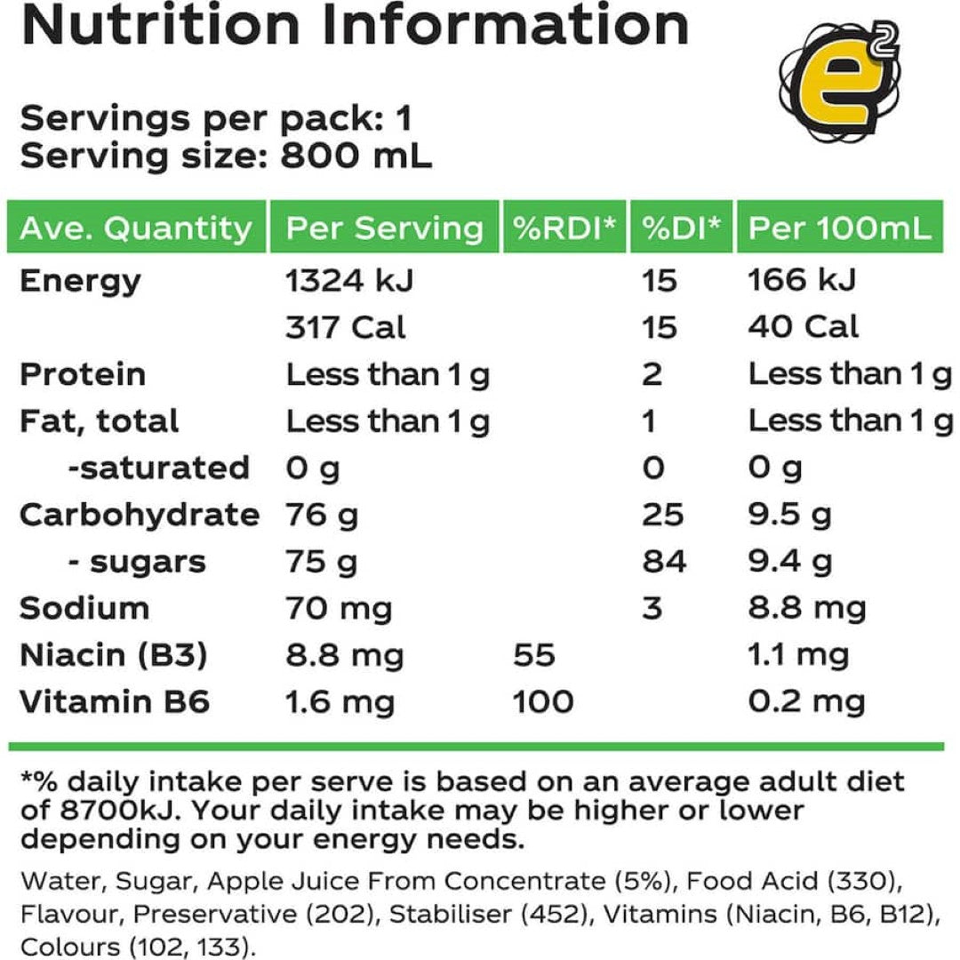 E2 Sports Drink Mango in a sipper bottle, featuring a tropical mango flavor and essential vitamins for optimal hydration.