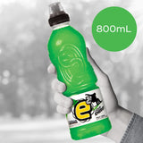 A bottle of E2 Sports Drink Mango, a non-carbonated beverage packed with vitamins and tropical mango flavor for hydration.