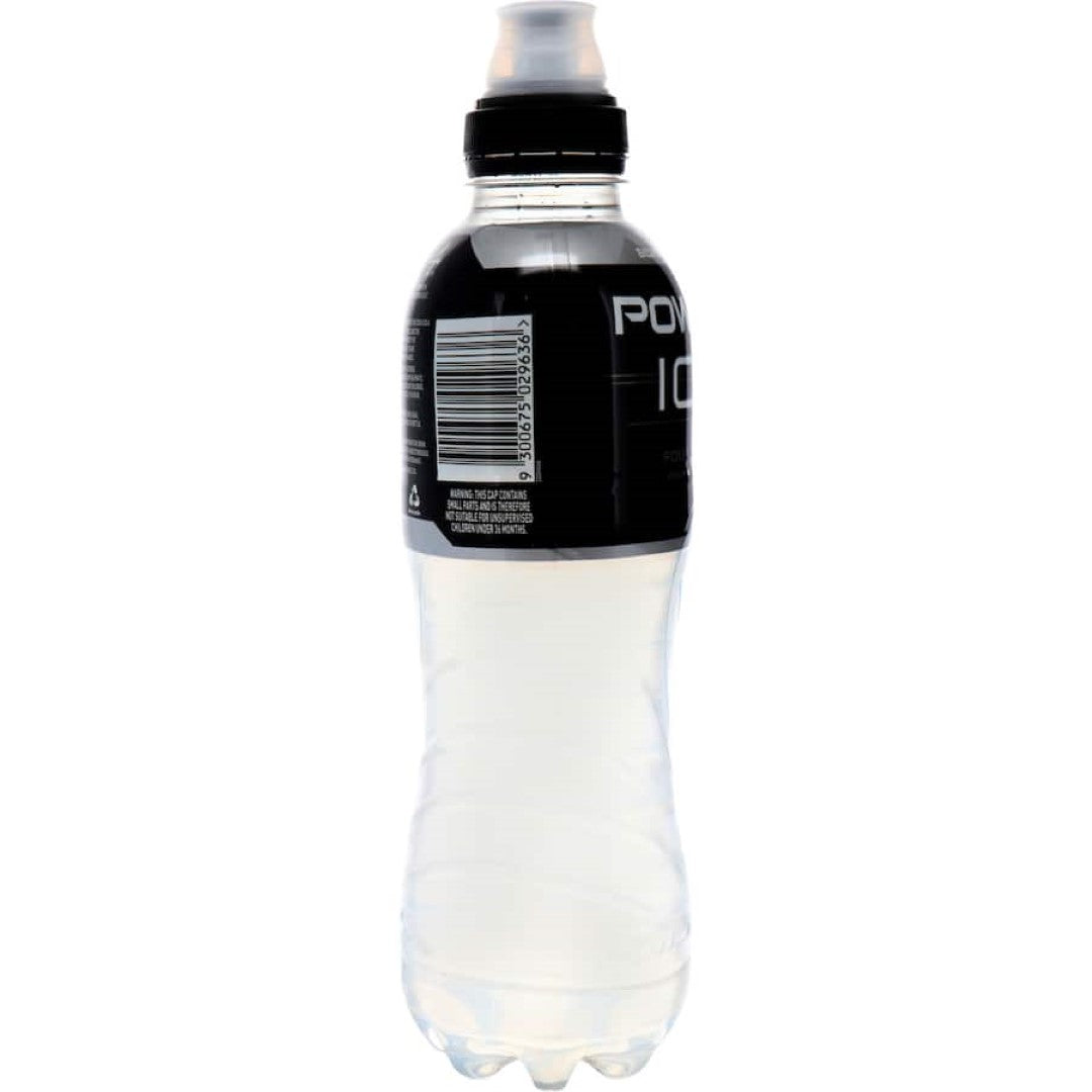 Powerade Sports Drink Silver Charge bottle with sipper cap, designed for hydration and energy with essential electrolytes.