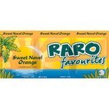 Raro Beverage Mix Sweet Navel Orange in a 3-pack, creating refreshing drinks and delicious desserts with vitamin C boost.