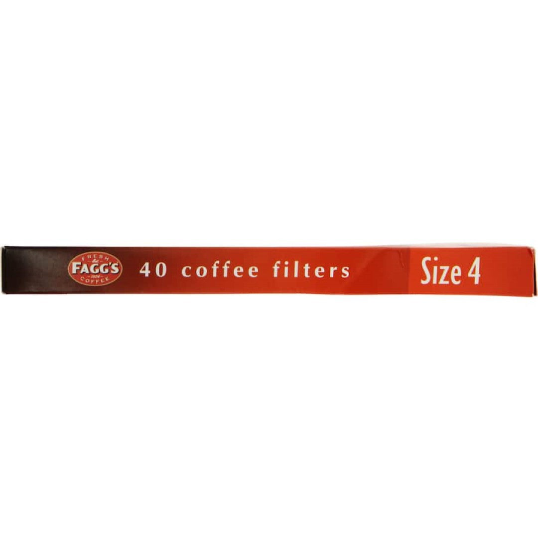 Faggs Coffee Filters 1x4 enhance brewing with sediment-free coffee and optimal extraction for a rich, flavorful cup.