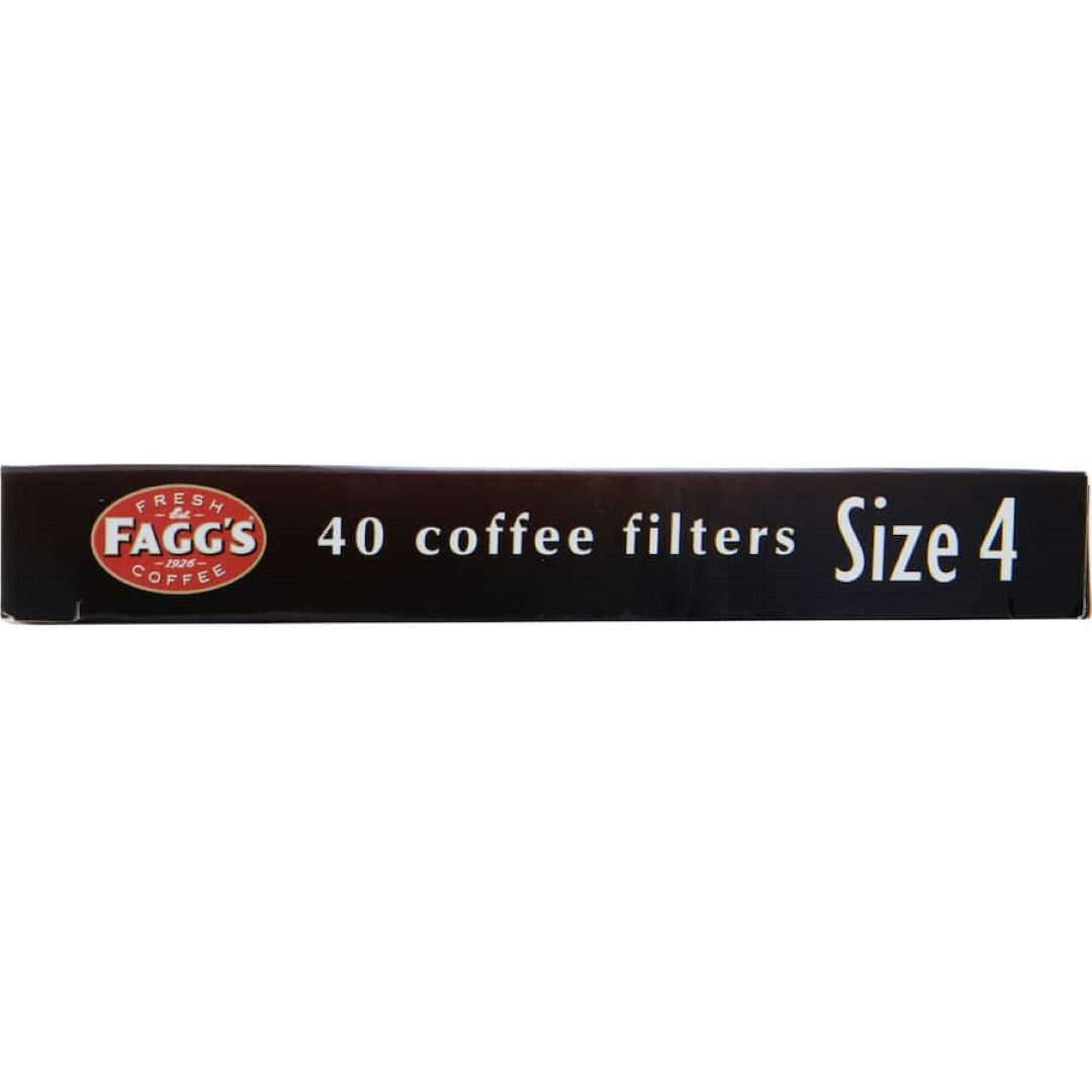 High-quality Faggs Coffee Filters 1x4 for a rich, sediment-free brew, perfect for drip coffee makers and daily use.